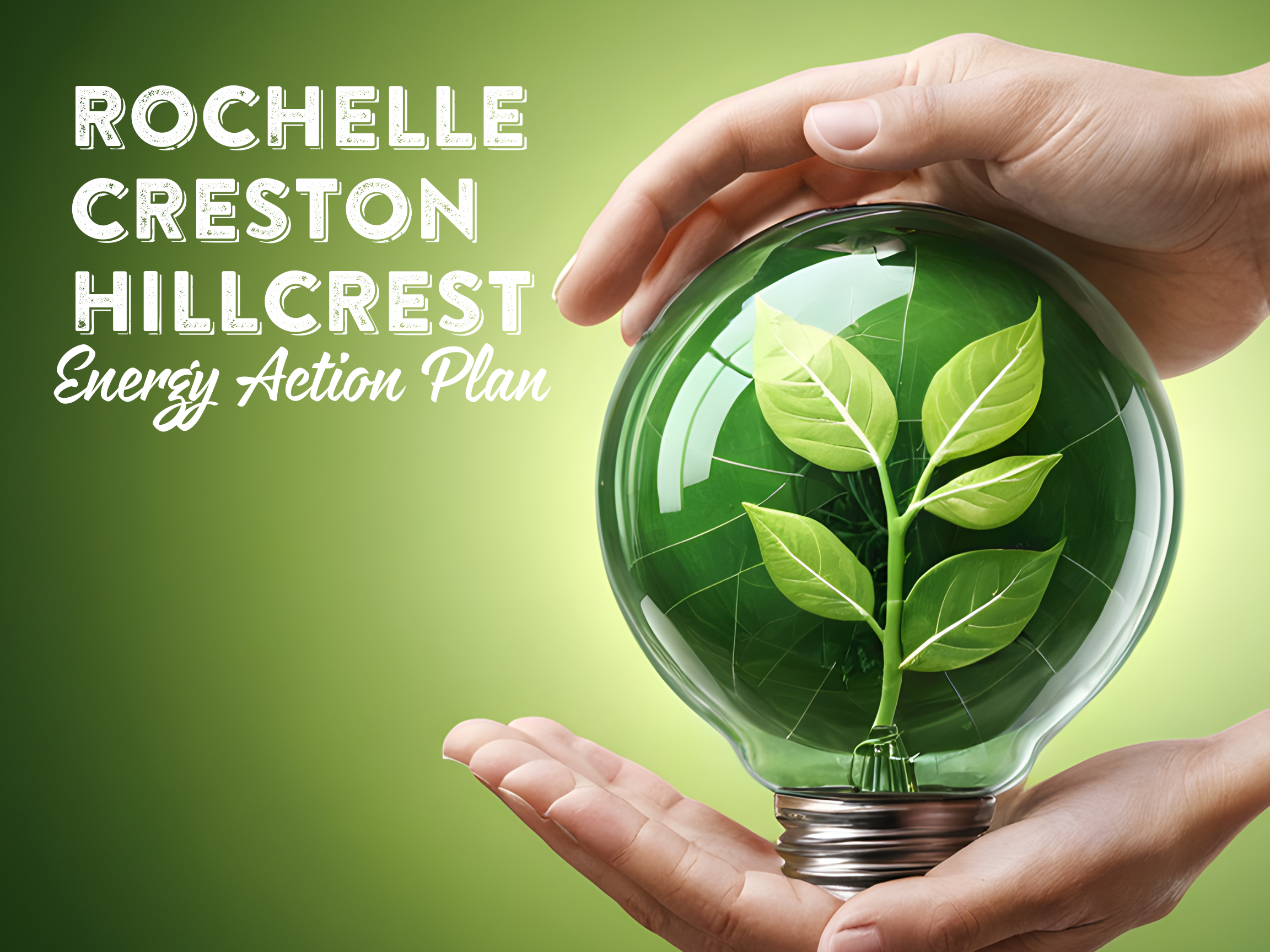An image of hands holding a lightbulb that has a leaf inside.